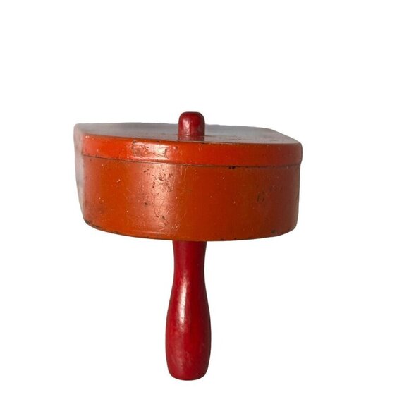 Vintage US Metal Toy Halloween Tin Rattle Noisemaker Witch Pumpkin Ratchet Crank - Picture 4 of 8